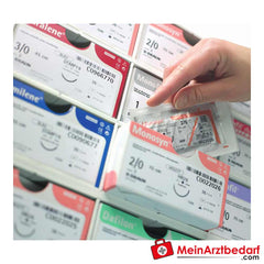 B. Braun Monosyn Nahtmaterial, violett, USP 4/0.