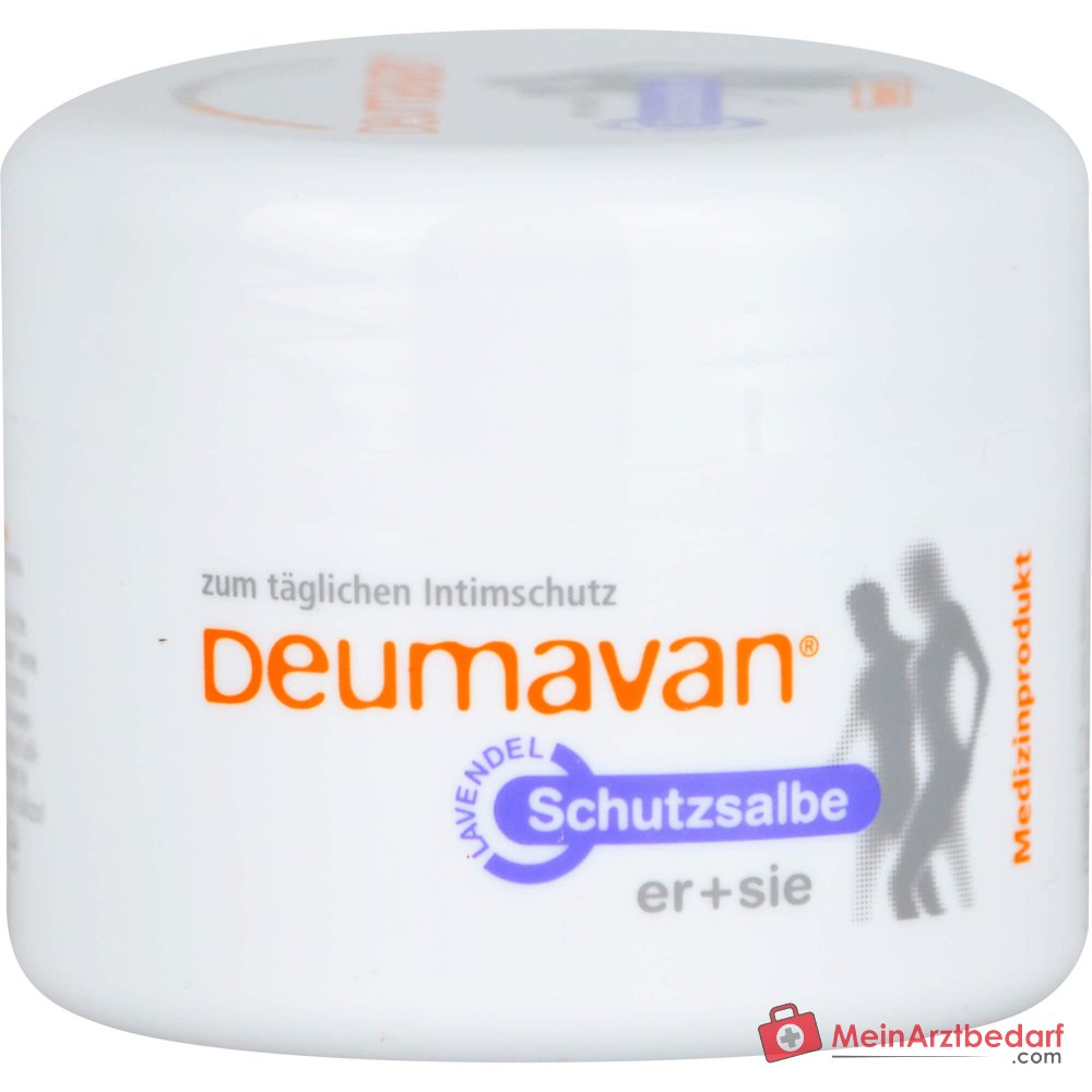 Deumavan Schutzsalbe Lavendel Paraffinum Liquidum / Petrolatum / Paraffin / Tocopheryl Acetate / Lavandula Angustifolia Oil / Linalool Fettsalbe, 100 ml.