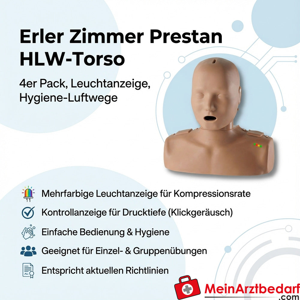 Set da 4 torsos Prestan HLW con indicatori luminosi.