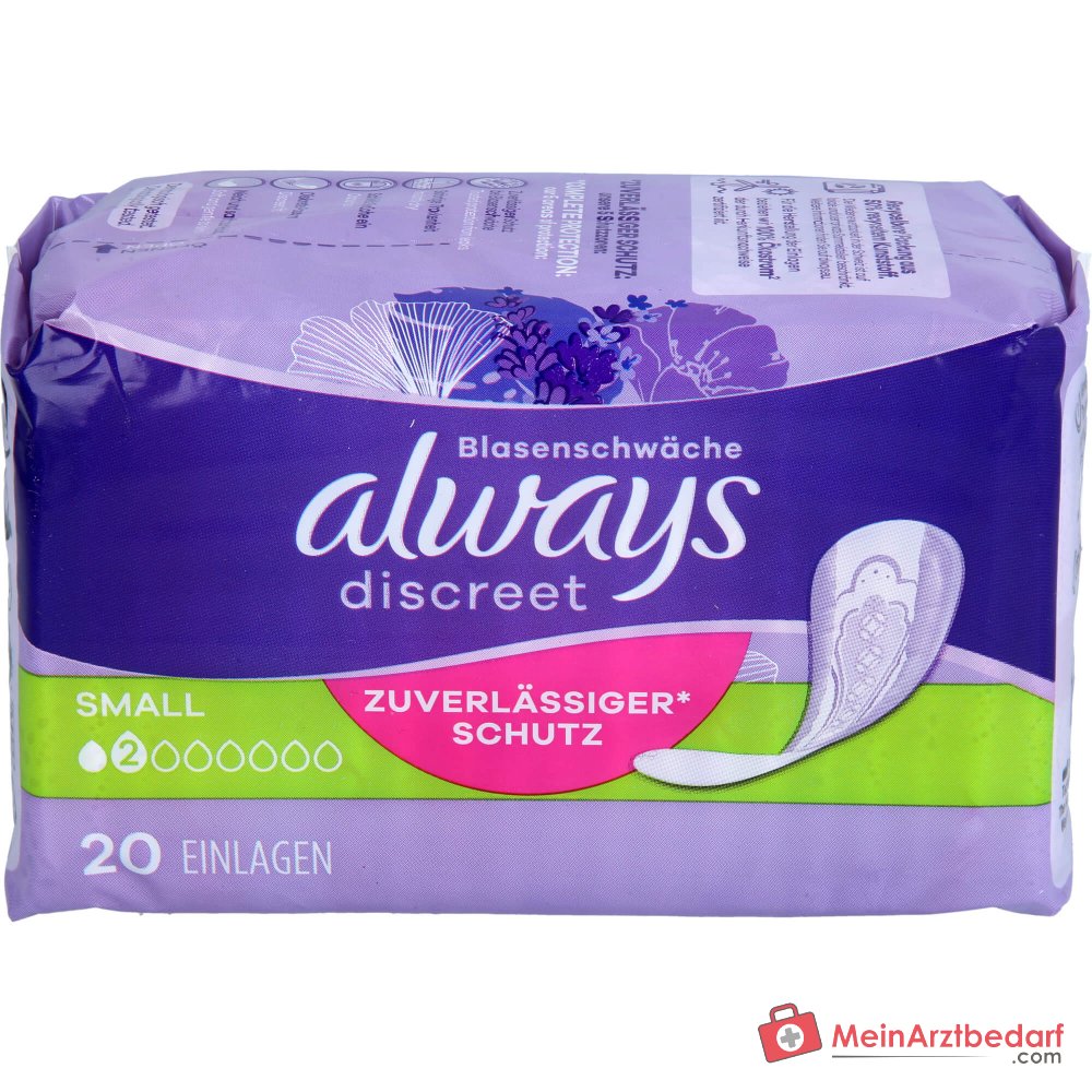 Always Discreet incontinentie-inleggers Small OdourLock individueel verpakt