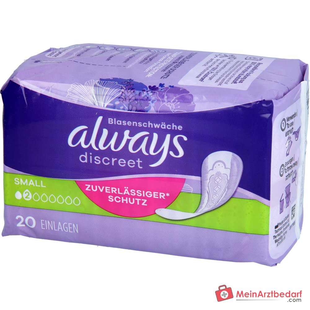 Always Discreet incontinentie-inleggers Small OdourLock individueel verpakt