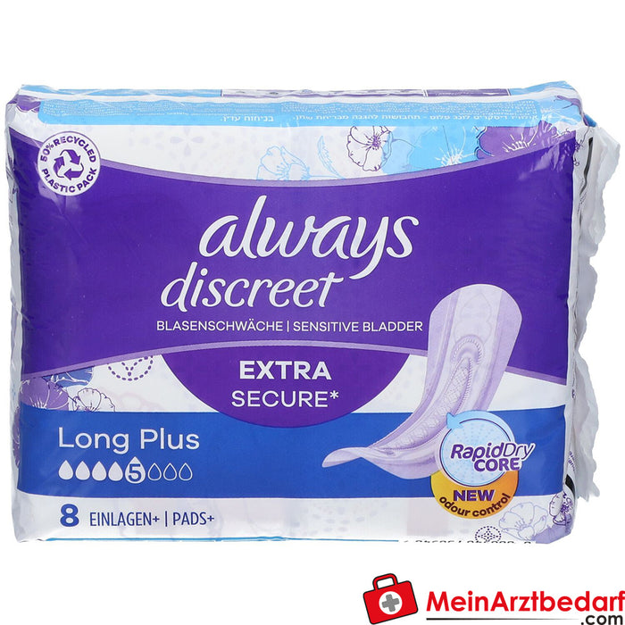 absorbentes incontinencia always discreet+ long plus