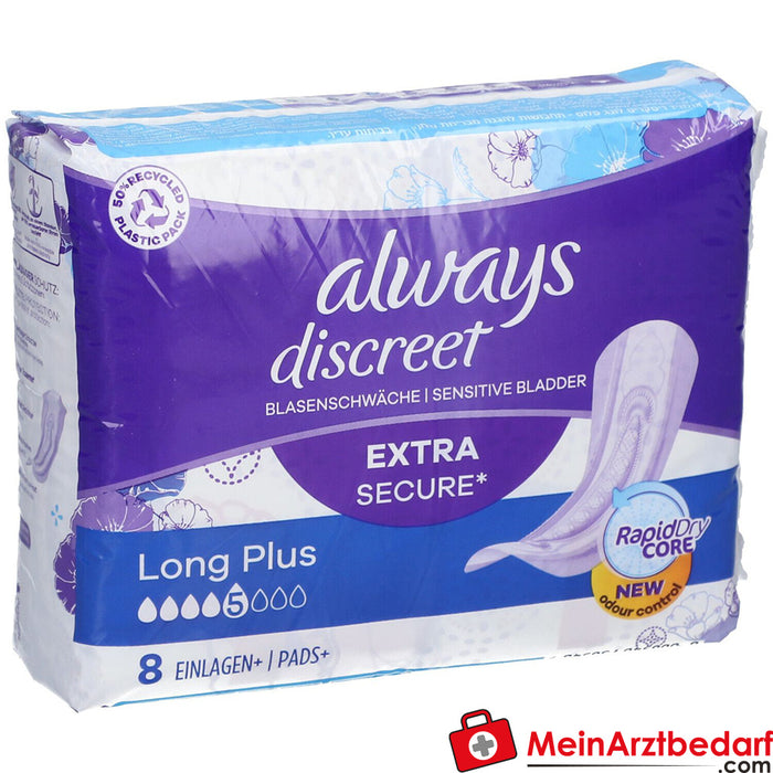 always discreet incontinence pads+ long plus