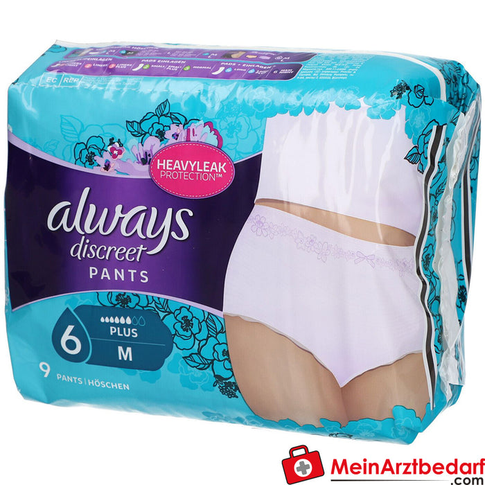 always discreet incontinence panties size M