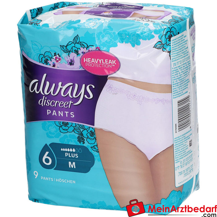 always discreet incontinence panties size M