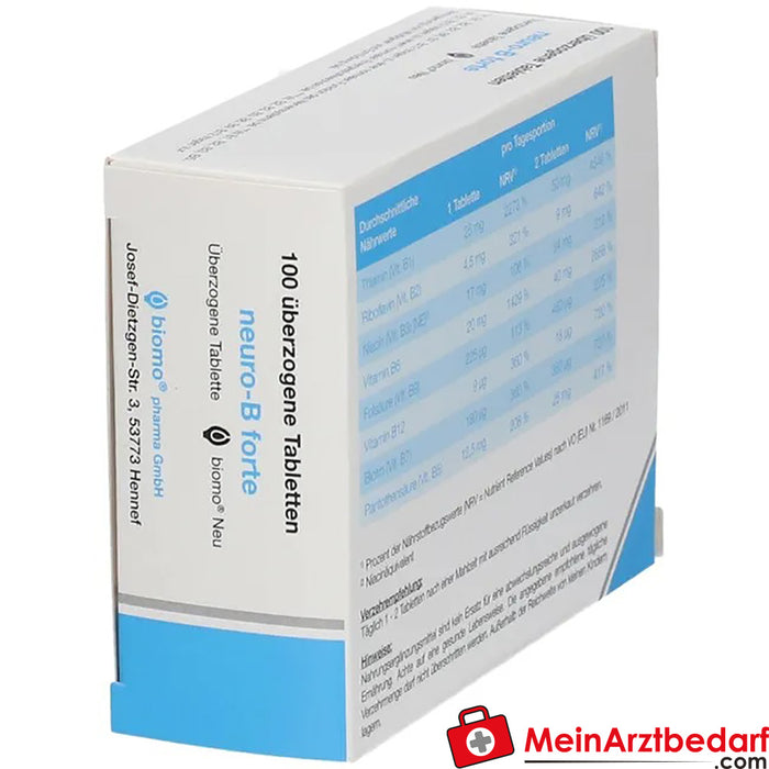 neuro-B forte biomo® Nieuw, 100 st.