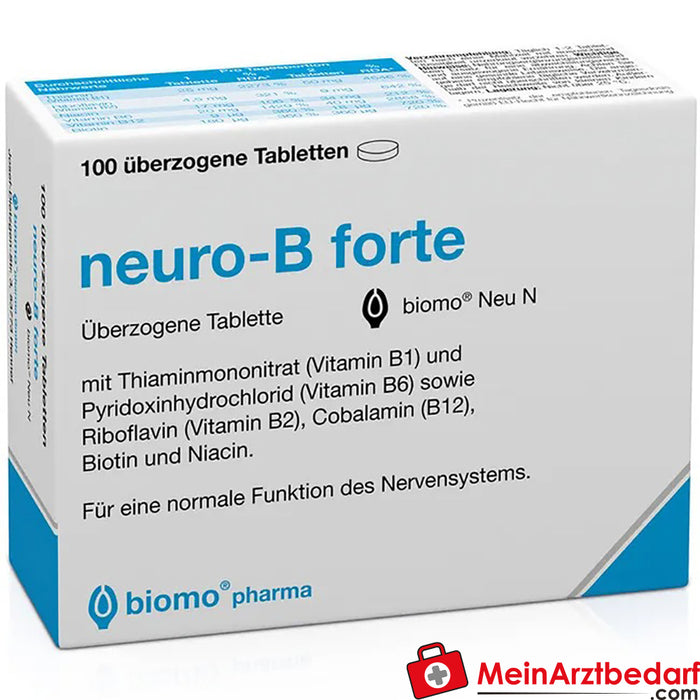 neuro-B forte biomo® Novo, 100 unid.