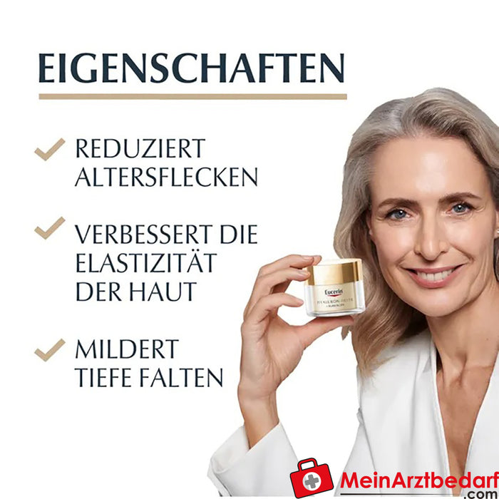 Eucerin® HYALURON-FILLER + ELASTICITY Tagespflege LSF 15 – Anti-Aging Creme gegen Altersflecken, 50ml