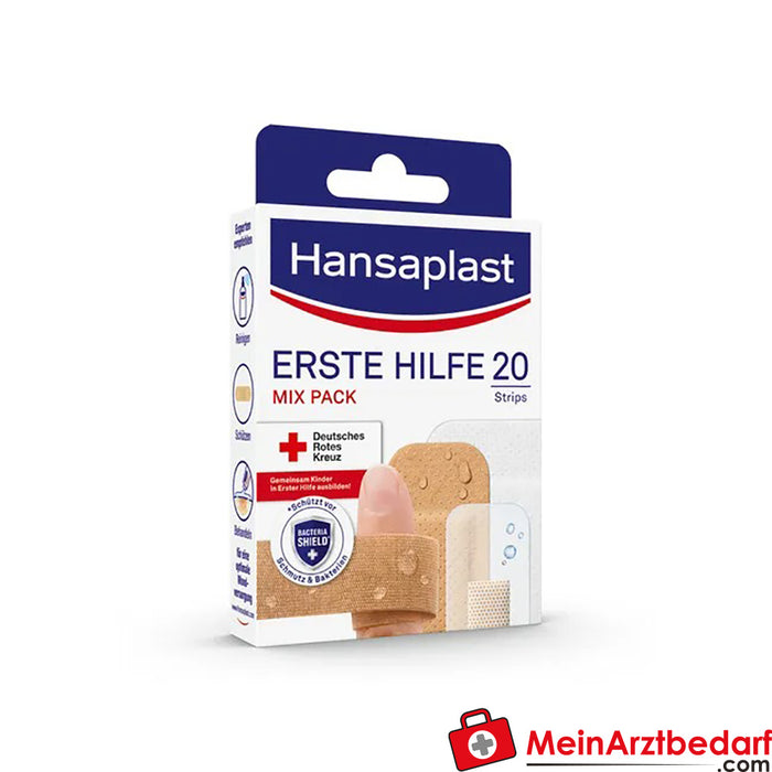 Hansaplast Gesso para primeiros socorros Tiras mistas, 20 unid.