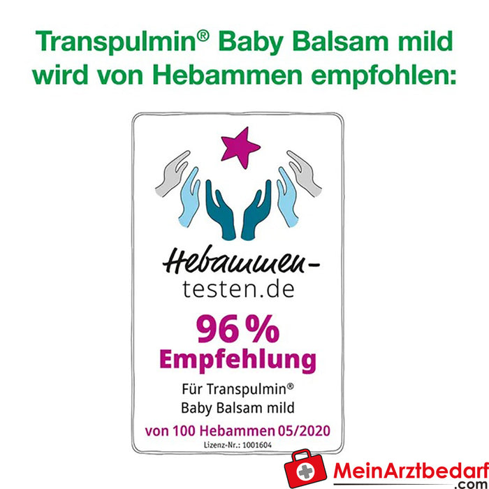 Transpulmin Baby Balm mild: balsamo lenitivo per il raffreddore dei bambini a partire da 3 mesi, 40ml