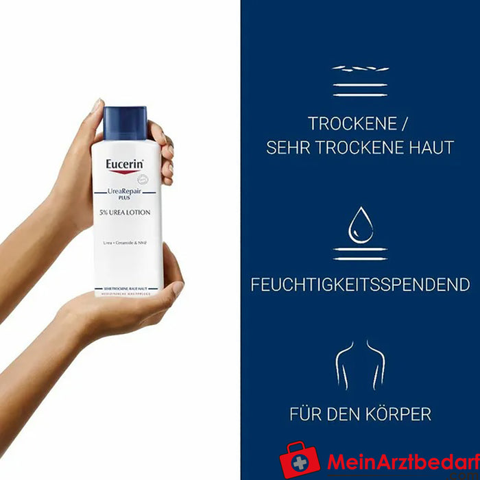 Eucerin® UreaRepair PLUS Loción 5%|48h cuidado intensivo piel seca a muy seca, 250ml