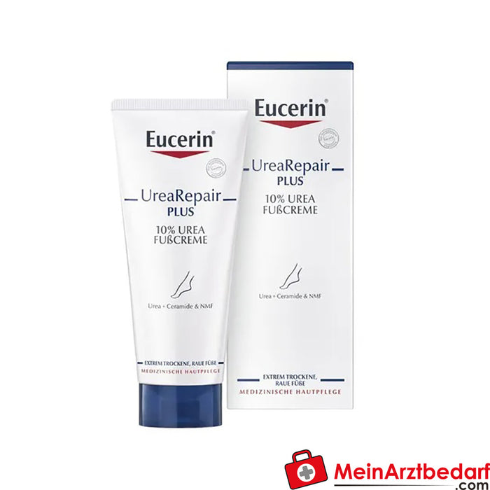 Eucerin® UreaRepair PLUS Crème Pieds 10%|Soin et hydratation intensifs pour pieds secs à extrêmement secs, 100ml