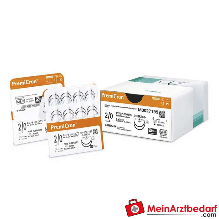 B. Braun PremiCron® yeşil sütür materyali USP 2, 2/0