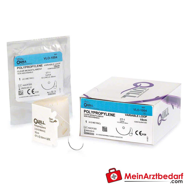 Suture sans noeud Quill PPN de B. Braun (non colorée) - 12 pièces