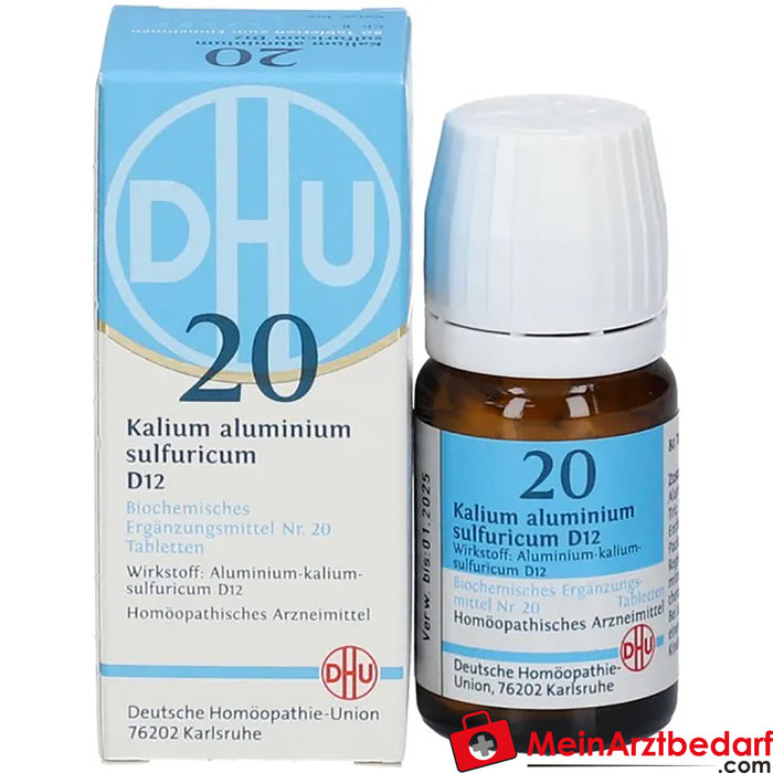 DHU Bioquímica 20 Potasio aluminio sulfúrico D12