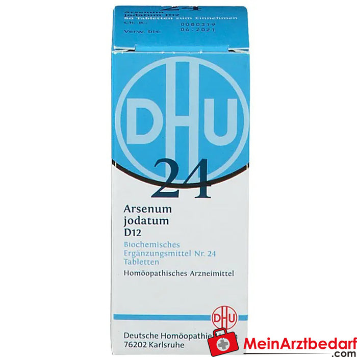 DHU Biochimie 24 Arsenum jodatum D12