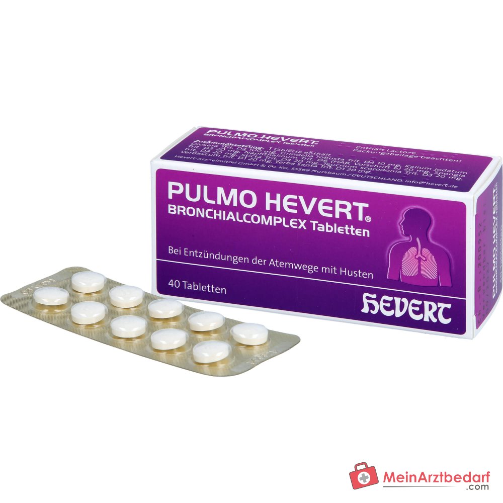 Tabletki Hevert Pulmo Bronchialcomplex, 40 szt.