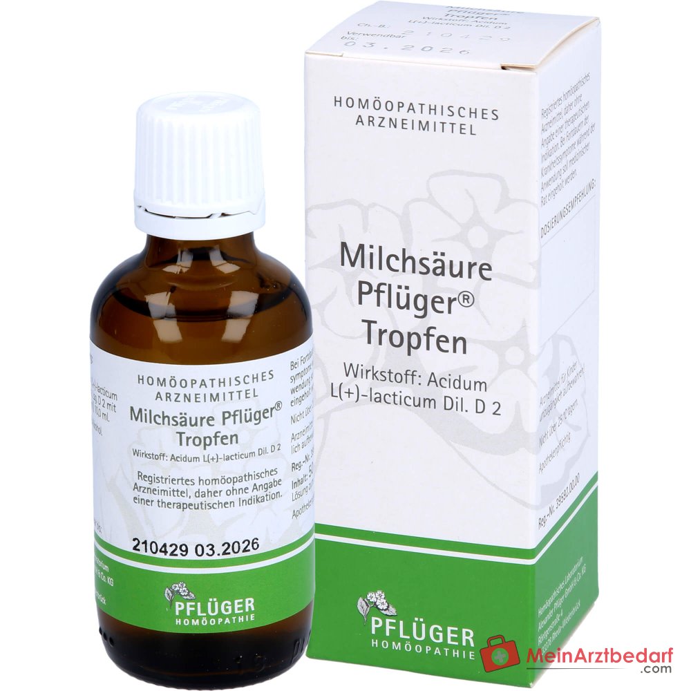 Pflüger Melkzuurdruppels Acidum sarcolacticum D2 10 ml