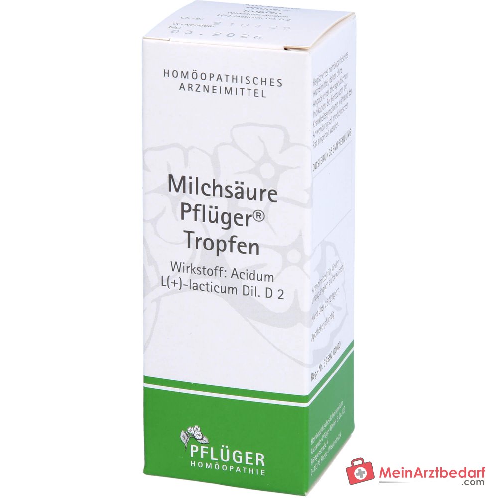 Pflüger Melkzuurdruppels Acidum sarcolacticum D2 10 ml