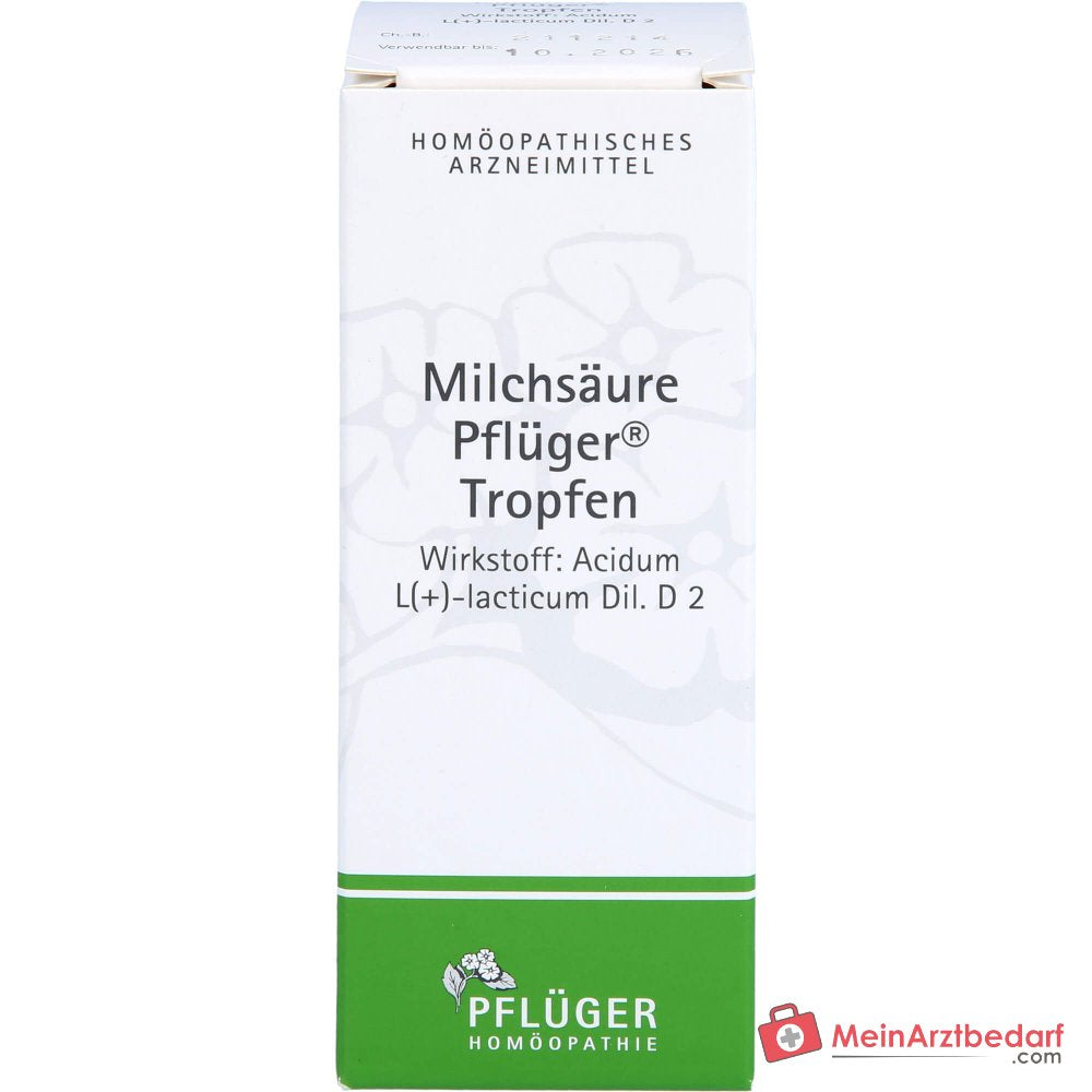 Pflüger Melkzuurdruppels Acidum sarcolacticum D2 10 ml