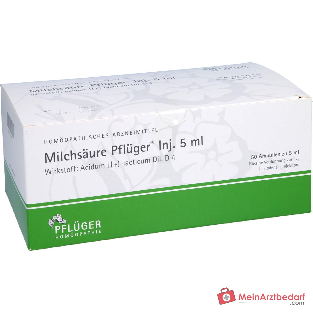 Pflüger Milchsäure (Acidum sarcolacticum D4) Injektionsampullen 5 ml 10 Stück