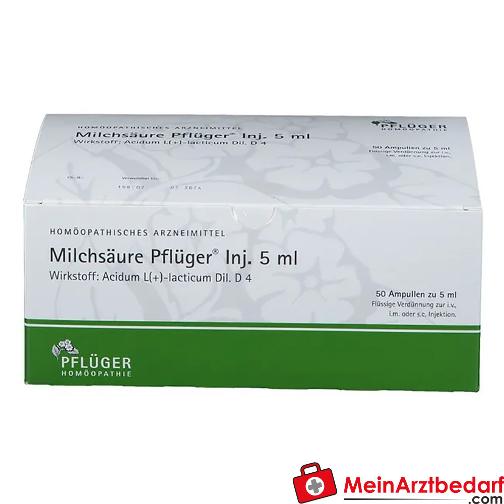 Milchsäure Pflüger® Inj. 5 ml.