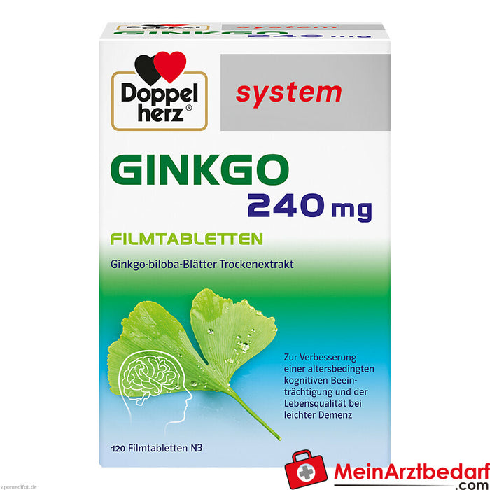 Double Heart Ginkgo 240mg system