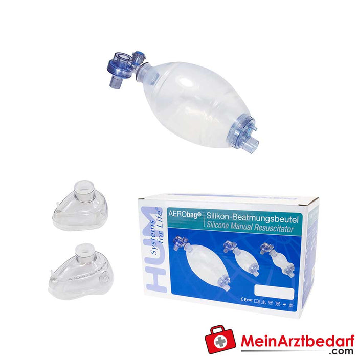 Set di sacche per la rianimazione in silicone AERObag