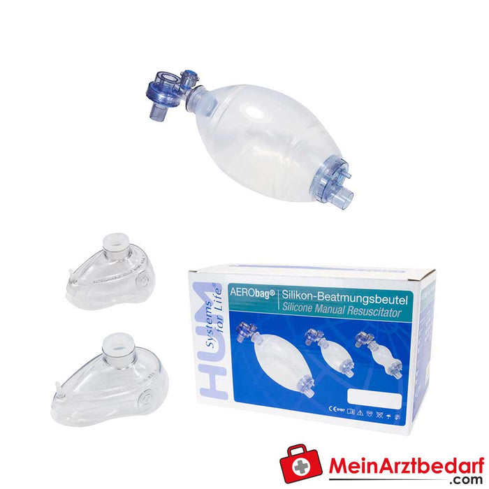 Set di sacche per la rianimazione in silicone AERObag