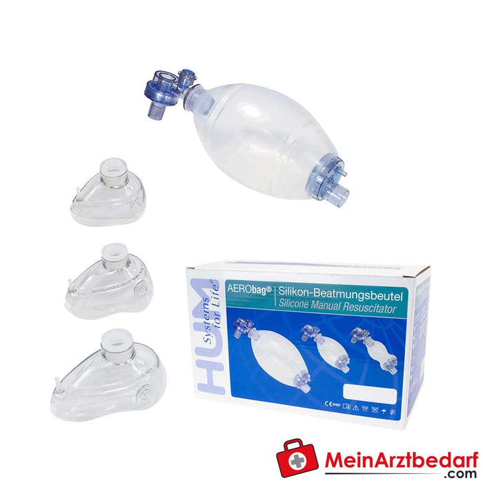 Set di sacche per la rianimazione in silicone AERObag