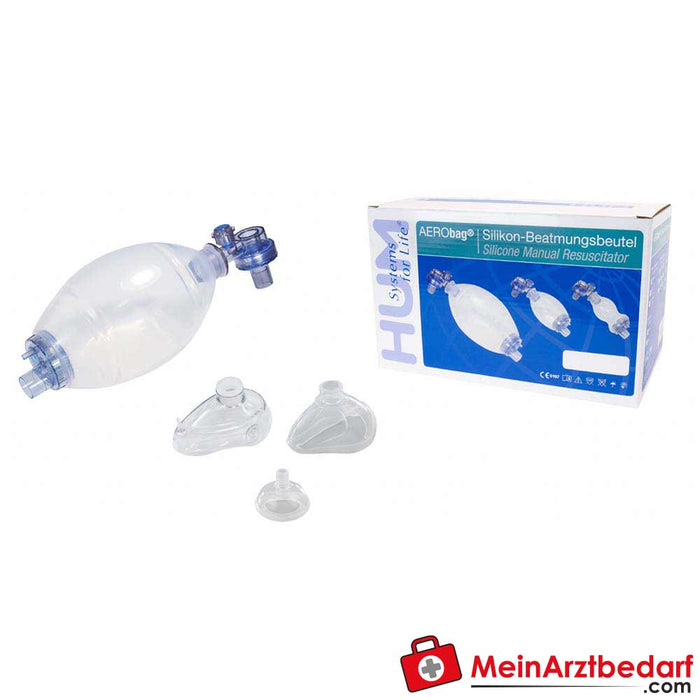 Set di sacche per la rianimazione in silicone AERObag