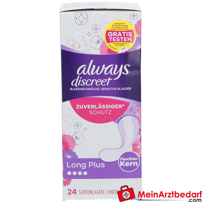 always discreet incontinence panty liners Plus