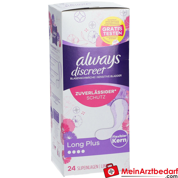 always discreet incontinence panty liners Plus