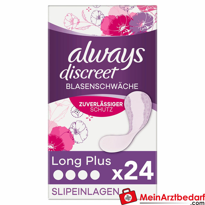 always discreet incontinence panty liners Plus