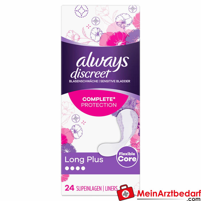 always discreet incontinence panty liners Plus