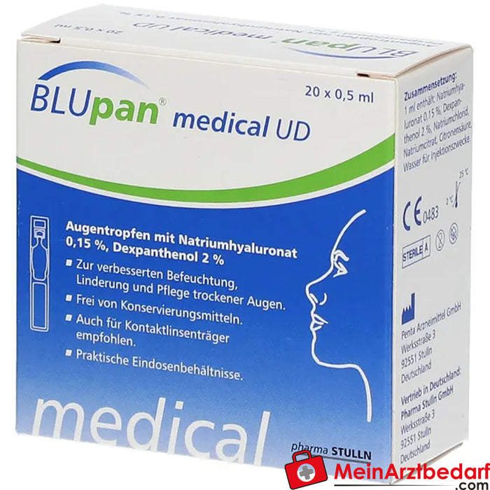 Gotas oftálmicas BLUpan® medical UD, 20x 0,5ml