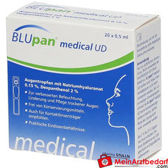 BLUpan® medical UD Augentropfen, 20x 0,5ml.