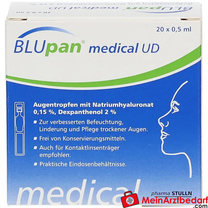 BLUpan® medische UD oogdruppels, 20x 0,5ml