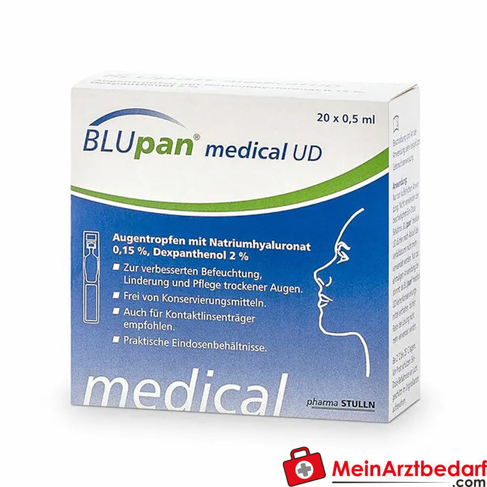 BLUpan® medical UD Augentropfen, 20x 0,5ml