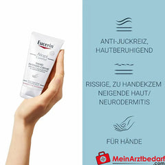 Eucerin® AtopiControl Hand Intensiv-Creme|Regenerierende Pflege für angegriffene, trockene und rissige Hände, 75ml.