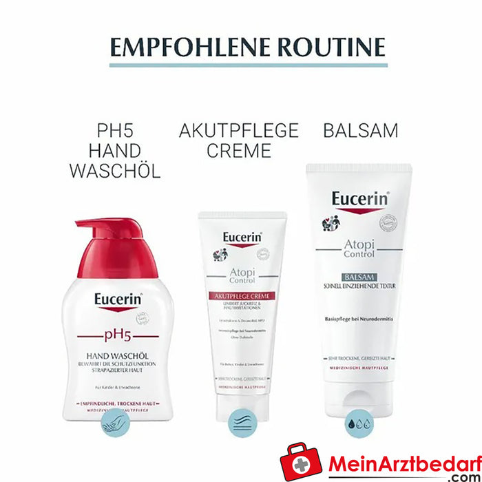 Eucerin® AtopiControl Hand Intensiv-Creme - Soin régénérant pour les mains abîmées, sèches et gercées