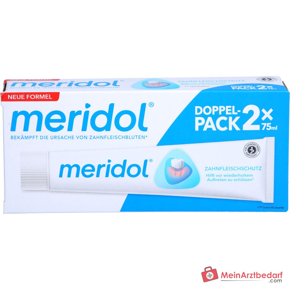 meridol Zahnfleischschutz Zahnpasta Doppelpack, 2x75 ml