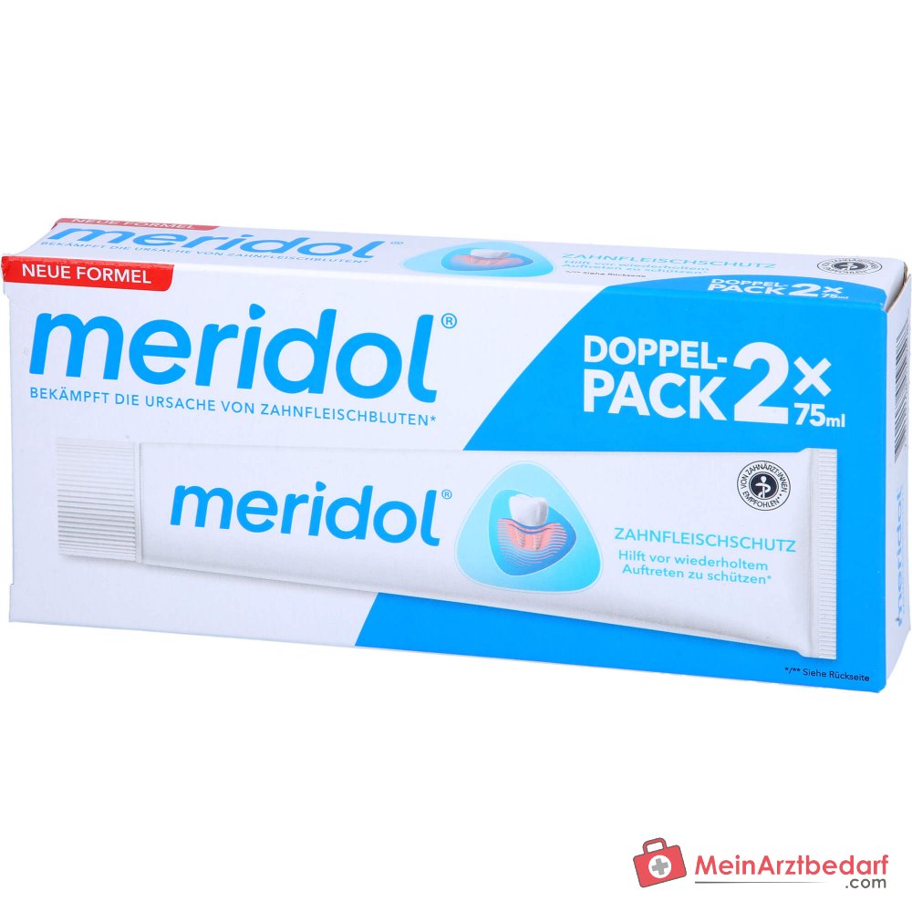 meridol Zahnfleischschutz Zahnpasta Doppelpack, 2x75 ml