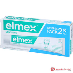 elmex Sensitive Aminfluorid Zahnpasta Doppelpack, 2x75 ml.