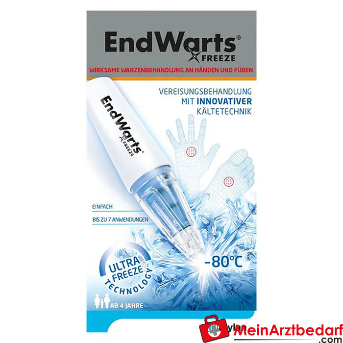EndWarts FREEZE: agente de gelo para a remoção de verrugas, 7,5g