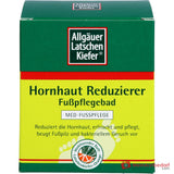 Allgäuer Latschenkiefer Hornhaut Reduzierer Fußpflegebad Latschenkiefernöl / Meersalz / Weidenrindenextrakt Bad, 10x10 g.