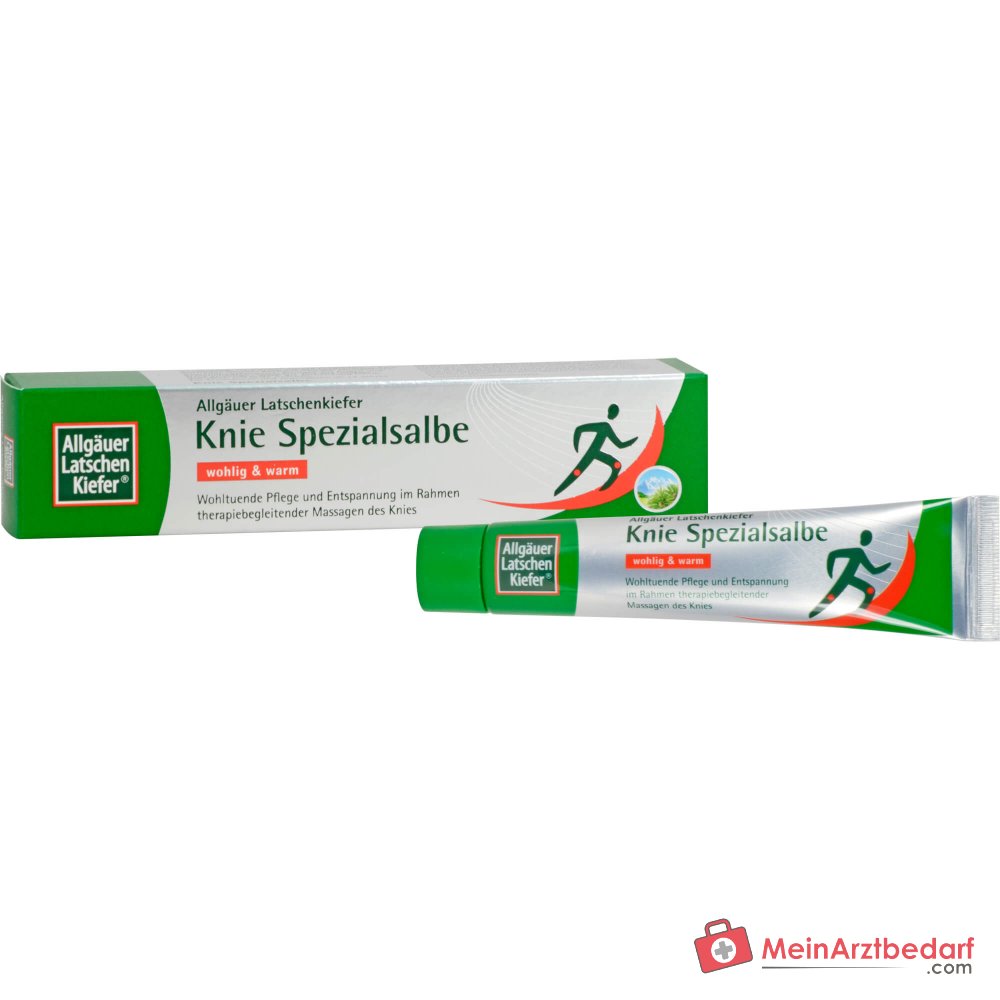 Allgäuer Latschenkiefer Knie Spezialsalbe Latschenkiefernöl / Campher / Panthenol / Allantoin Salbe, 50 ml.