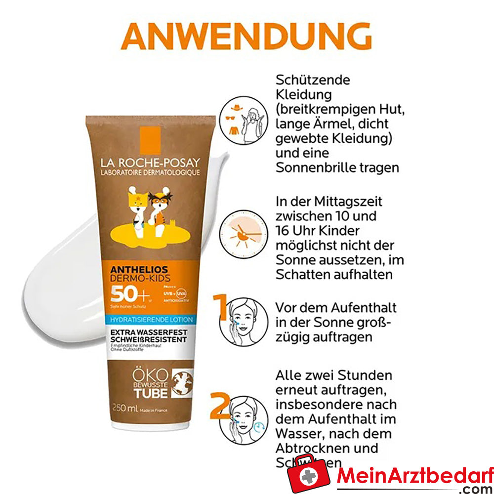 La Roche Posay Anthelios Dermo-Kids Sonnenpflege Milch LSF 50+, 250ml.