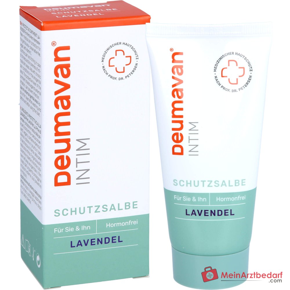 Deumavan Schutzsalbe mit Lavendel Paraffinum Liquidum / Petrolatum / Paraffin / Tocopheryl Acetate / Lavandula Angustifolia Oil Fettsalbe, 50 ml.