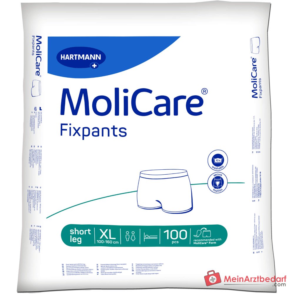 MoliCare Fixpants korte broekspijpen mesh maat XL heupomvang 100-160 cm
